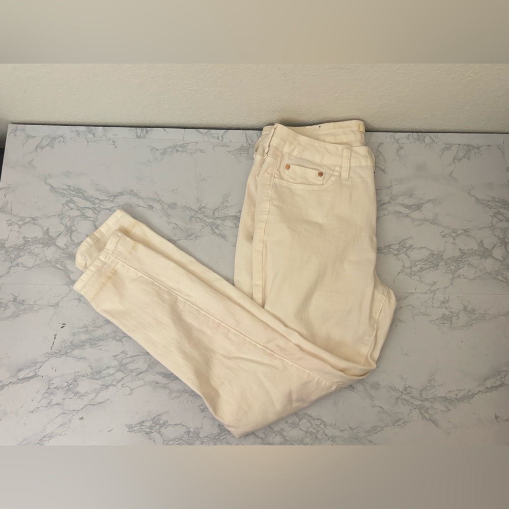 IT Gabby Petite Women's White High Rise Curvy Skinny Ankle Jeans Size 10P - Picture 1 of 6